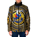 West Coast Eagles Padded Jacket Indigenous Monochrome Dot Art Mascot Style