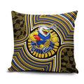 West Coast Eagles Pillow Cover Indigenous Monochrome Dot Art Mascot Style