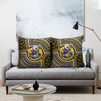 West Coast Eagles Pillow Cover Indigenous Monochrome Dot Art Mascot Style