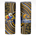 West Coast Eagles Skinny Tumbler Indigenous Monochrome Dot Art Mascot Style