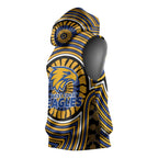 West Coast Eagles Sleeveless Hoodie Indigenous Monochrome Dot Art Mascot Style