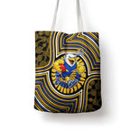 West Coast Eagles Tote Bag Indigenous Monochrome Dot Art Mascot Style