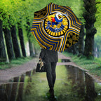 West Coast Eagles Umbrella Indigenous Monochrome Dot Art Mascot Style