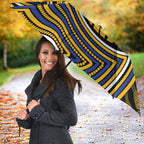West Coast Eagles Umbrella Indigenous Monochrome Dot Art Mascot Style