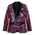 Western Bulldogs Blazer Indigenous Monochrome Dot Art Mascot Style
