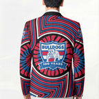 Western Bulldogs Blazer Indigenous Monochrome Dot Art Mascot Style