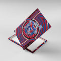 Western Bulldogs Canvas Wall Art Indigenous Monochrome Dot Art Mascot Style