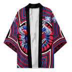Western Bulldogs Kimono Indigenous Monochrome Dot Art Mascot Style