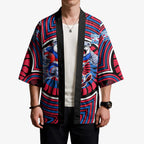 Western Bulldogs Kimono Indigenous Monochrome Dot Art Mascot Style
