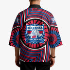 Western Bulldogs Kimono Indigenous Monochrome Dot Art Mascot Style