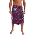 Western Bulldogs Lavalava Indigenous Monochrome Dot Art Mascot Style