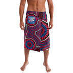 Western Bulldogs Lavalava Indigenous Monochrome Dot Art Mascot Style
