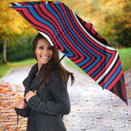 Western Bulldogs Umbrella Indigenous Monochrome Dot Art Mascot Style