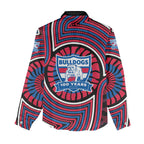Western Bulldogs Women Casual Shirt Indigenous Monochrome Dot Art Mascot Style