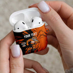 Personalized Wests Tigers AirPods Case Dynamic Lightning Mascot Rugby Australia