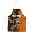 Personalized Wests Tigers Apron Dynamic Lightning Mascot Rugby Australia