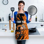 Personalized Wests Tigers Apron Dynamic Lightning Mascot Rugby Australia