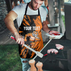 Personalized Wests Tigers Apron Dynamic Lightning Mascot Rugby Australia