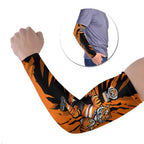 Personalized Wests Tigers Arm Sleeves Dynamic Lightning Mascot Rugby Australia