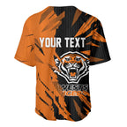 Personalized Wests Tigers Baseball Jersey Dynamic Lightning Mascot Rugby Australia