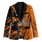 Personalized Wests Tigers Blazer Dynamic Lightning Mascot Rugby Australia