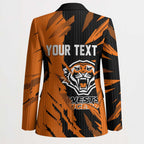 Personalized Wests Tigers Blazer Dynamic Lightning Mascot Rugby Australia