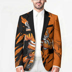 Personalized Wests Tigers Blazer Dynamic Lightning Mascot Rugby Australia