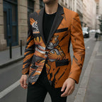 Personalized Wests Tigers Blazer Dynamic Lightning Mascot Rugby Australia