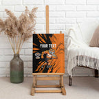 Personalized Wests Tigers Canvas Wall Art Dynamic Lightning Mascot Rugby Australia