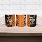 Personalized Wests Tigers Ceramic Mug Dynamic Lightning Mascot Rugby Australia