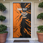 Personalized Wests Tigers Door Cover Dynamic Lightning Mascot Rugby Australia