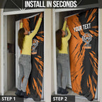 Personalized Wests Tigers Door Cover Dynamic Lightning Mascot Rugby Australia