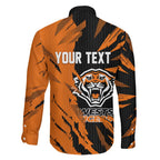 Personalized Wests Tigers Family Matching Mermaid Dress and Hawaiian Shirt Dynamic Lightning Mascot Rugby Australia