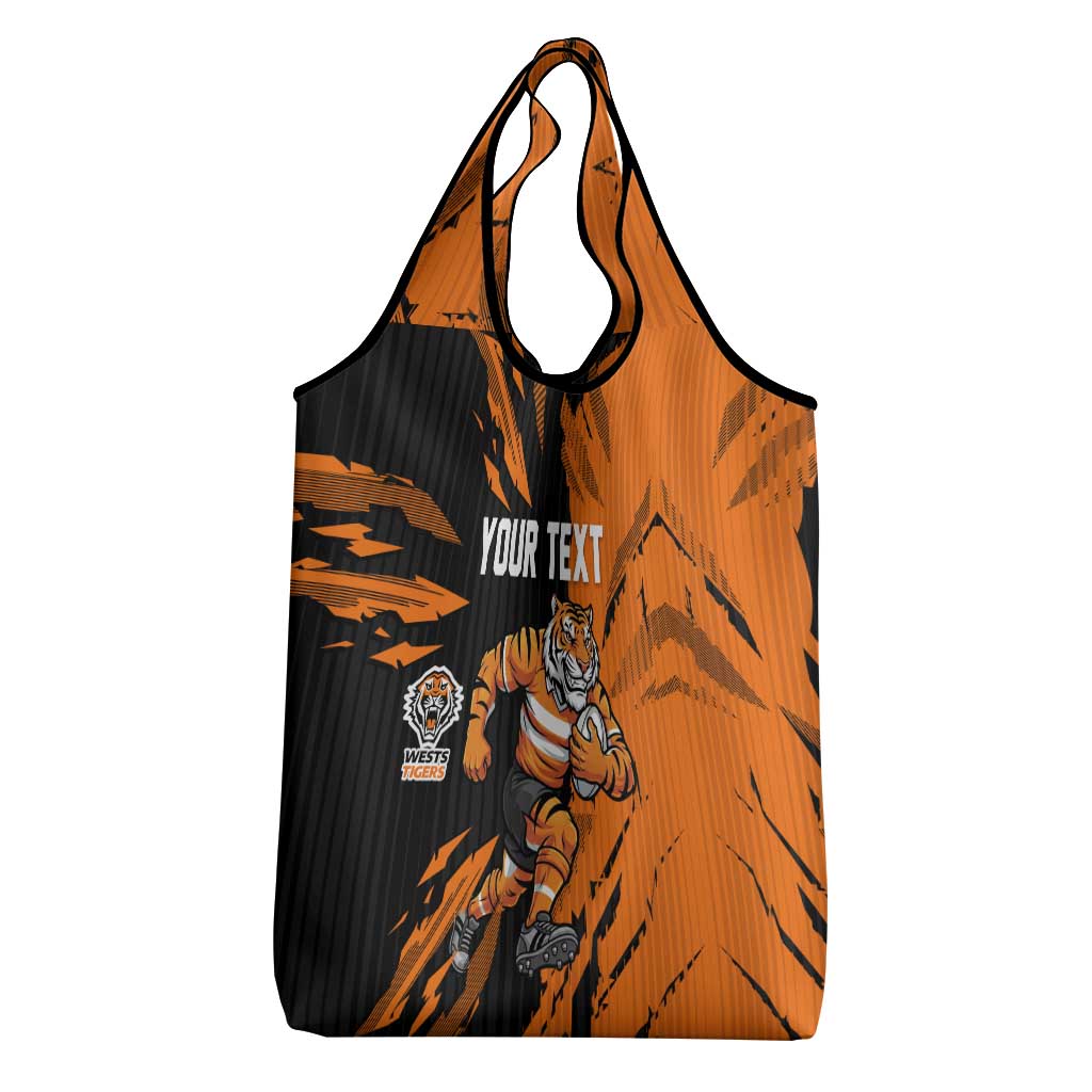 Personalized Wests Tigers Grocery Bag Dynamic Lightning Mascot Rugby Australia