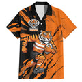 Personalized Wests Tigers Hawaiian Shirt Dynamic Lightning Mascot Rugby Australia