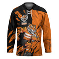 Personalized Wests Tigers Hockey Jersey Dynamic Lightning Mascot Rugby Australia