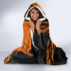 Personalized Wests Tigers Hooded Blanket Dynamic Lightning Mascot Rugby Australia