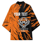 Personalized Wests Tigers Kimono Dynamic Lightning Mascot Rugby Australia