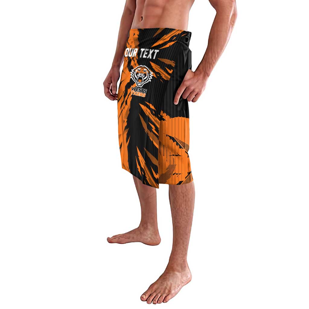 Personalized Wests Tigers Lavalava Dynamic Lightning Mascot Rugby Australia