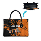 Personalized Wests Tigers Leather Bag Dynamic Lightning Mascot Rugby Australia