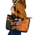 Personalized Wests Tigers Leather Tote Bag Dynamic Lightning Mascot Rugby Australia