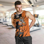Personalized Wests Tigers Men Tank Top Dynamic Lightning Mascot Rugby Australia