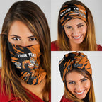 Personalized Wests Tigers Neck Gaiter Dynamic Lightning Mascot Rugby Australia