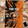 Personalized Wests Tigers Puzzle Dynamic Lightning Mascot Rugby Australia