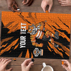 Personalized Wests Tigers Puzzle Dynamic Lightning Mascot Rugby Australia