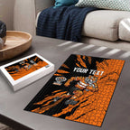 Personalized Wests Tigers Puzzle Dynamic Lightning Mascot Rugby Australia