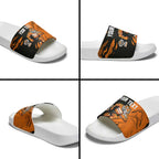 Personalized Wests Tigers Slide Sandals Dynamic Lightning Mascot Rugby Australia