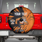 Personalized Wests Tigers Spare Tire Cover Dynamic Lightning Mascot Rugby Australia