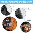 Personalized Wests Tigers Spare Tire Cover Dynamic Lightning Mascot Rugby Australia