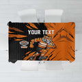 Personalized Wests Tigers Tablecloth Dynamic Lightning Mascot Rugby Australia